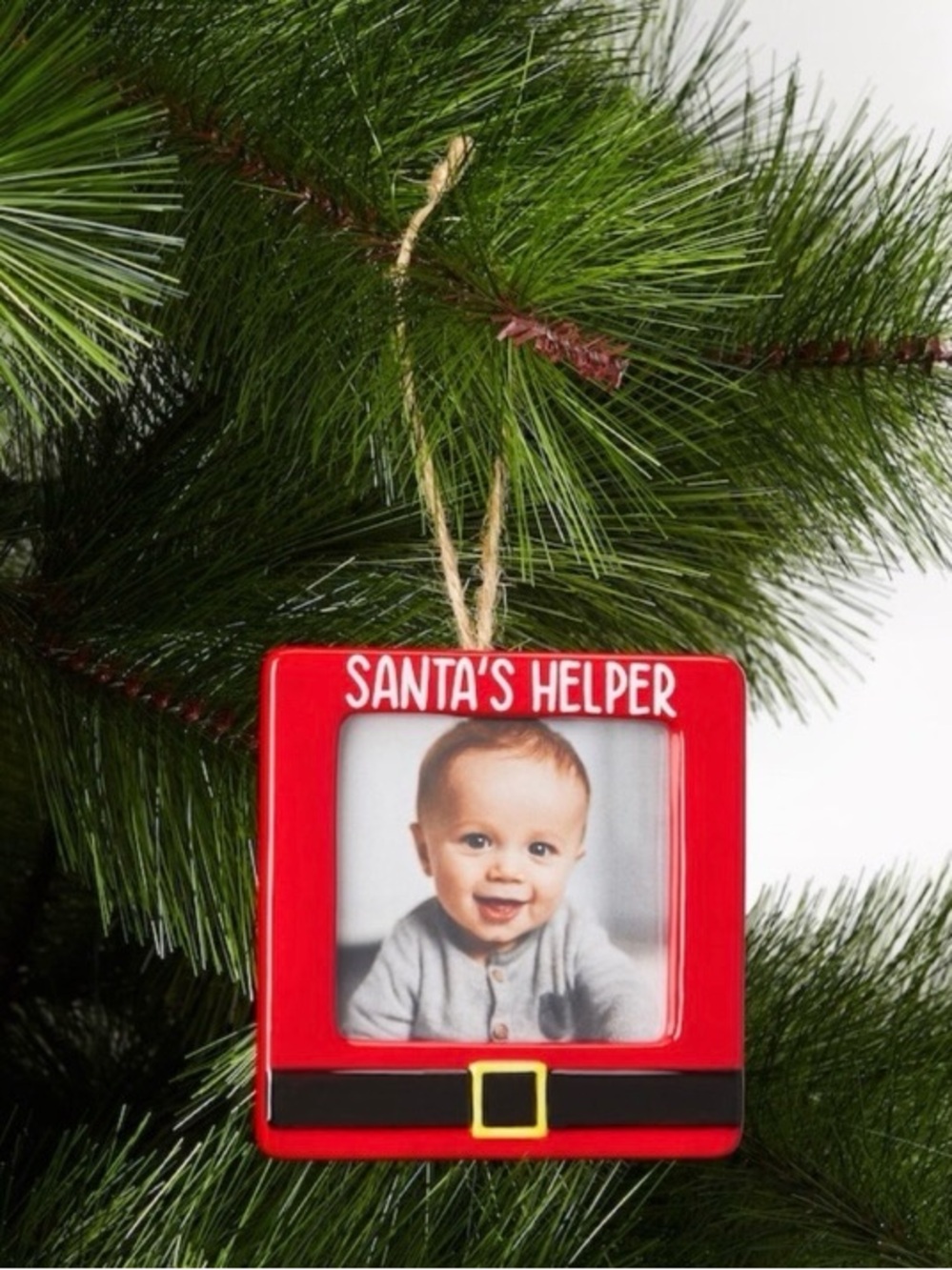 NEW! Santa's Helper Photo Frame Ornament